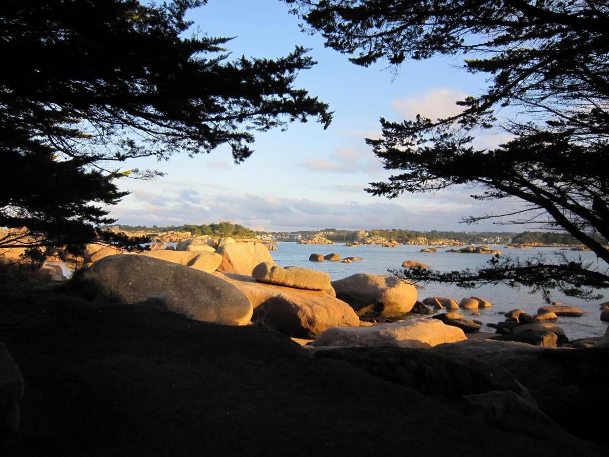 Trestraou, Cote De Granit Rose, Studio Vue Mer, Rez-De-Chaussee Perros-Guirec Exterior foto